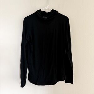Arcteryx Wool Blend Long Sleeve Hoodie T-Shirt Black Hiking Yoga Outdoor Black M